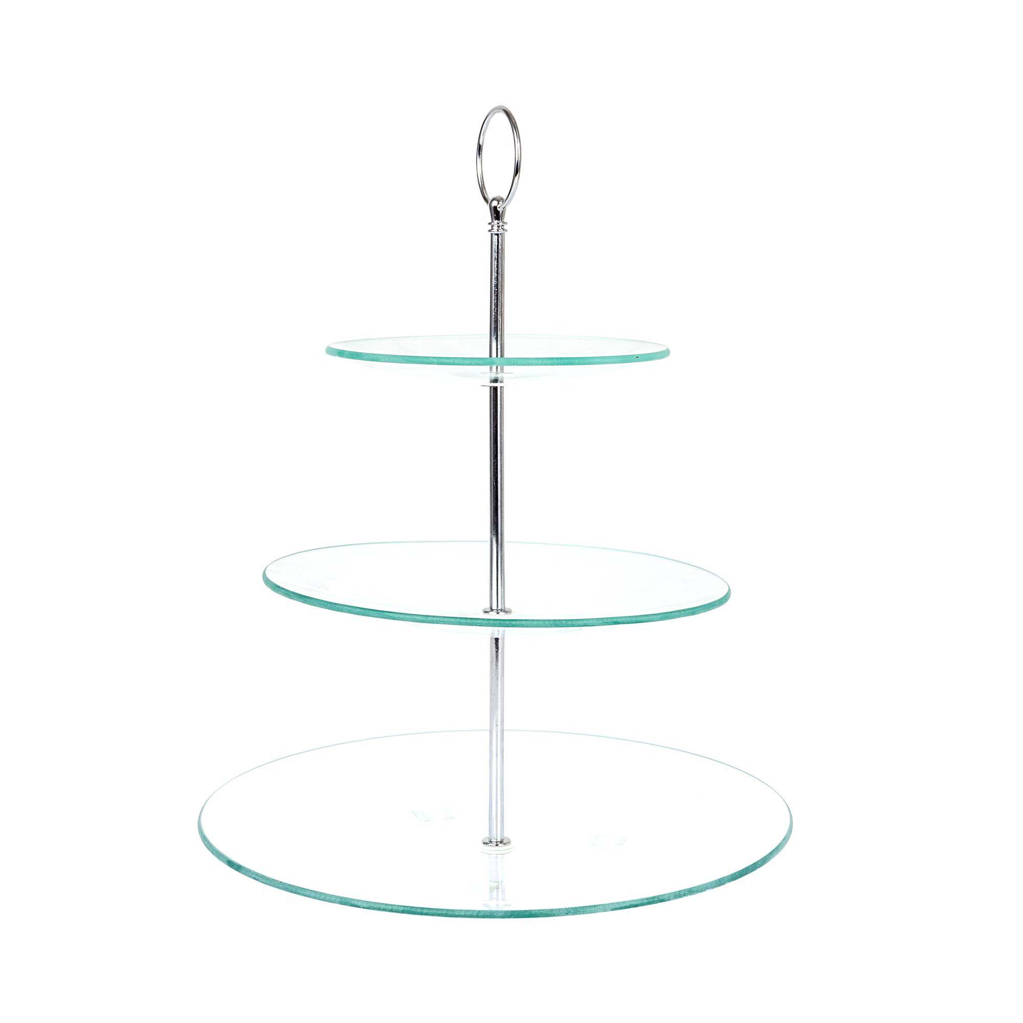 Three Tier Glass Cake Stand