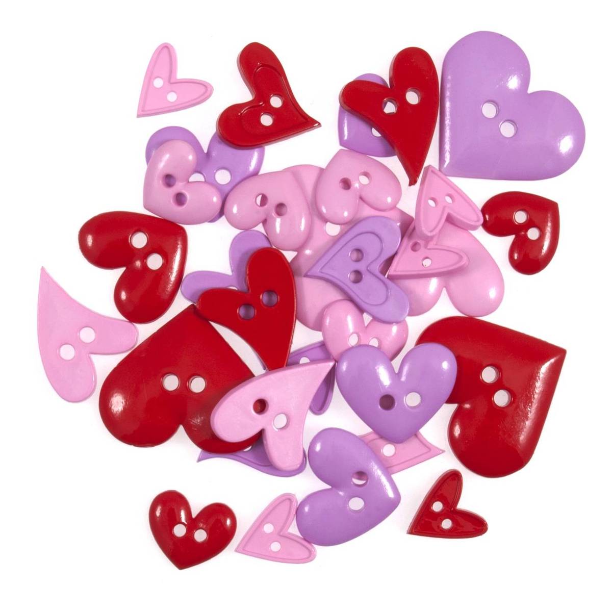 Trimits Heart Craft Buttons 20g