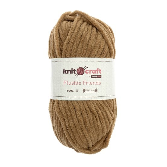 Knitcraft Brown Plushie Friends Yarn 100g