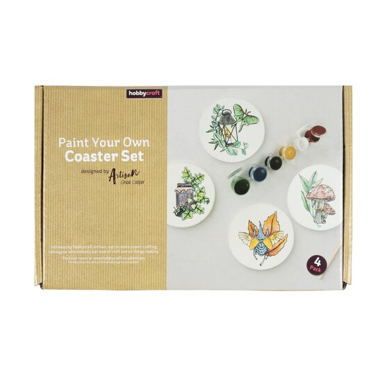 Artisan Paint Your Own Coaster Set 4 Pack