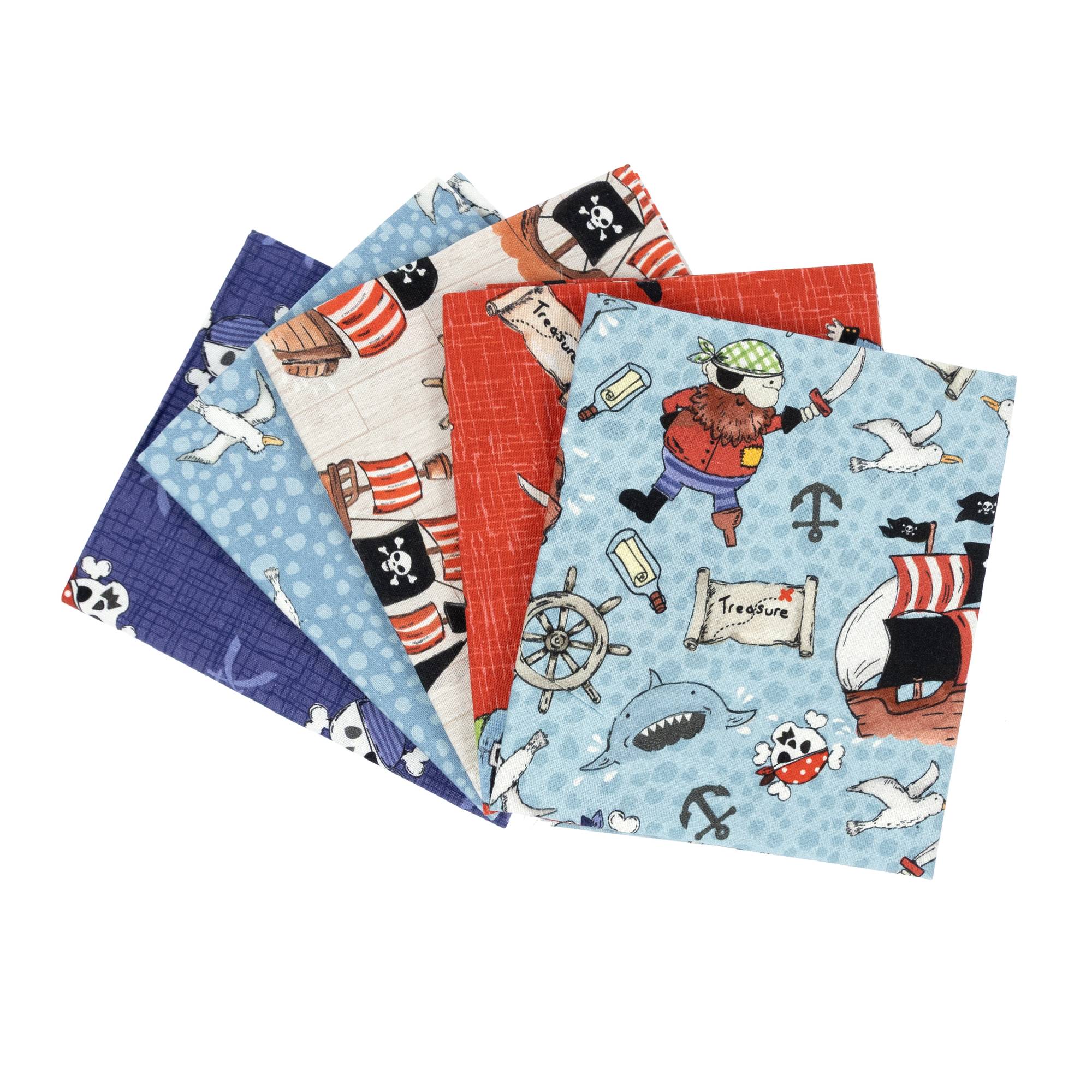 Ship Ahoy Cotton Fat Quarters 5 Pack