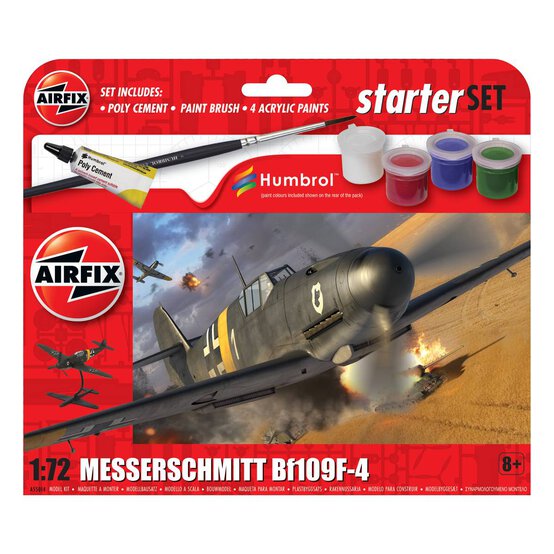 Airfix Messerschmitt Bf109F-4 Starter Set 1:72