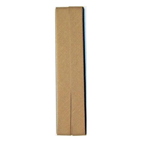 Cream Poly Cotton Bias Binding 12mm x 2.5m