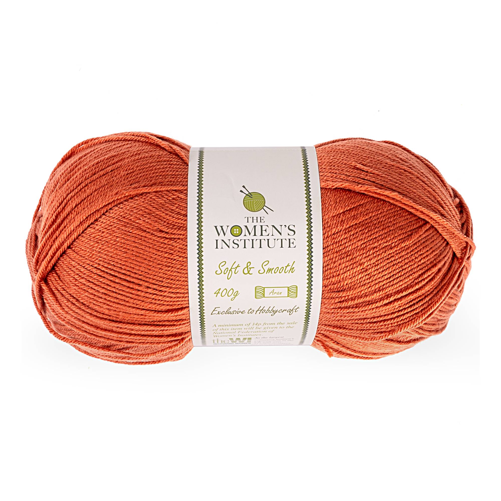 Women's Institute Salmon Soft and Smooth Aran Yarn 400g