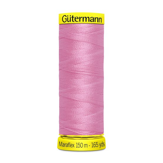 Gutermann Rose Pink Maraflex Stretchy Sewing Thread 150m (663)