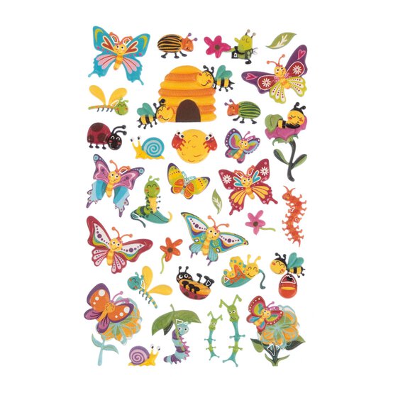Butterfly Puffy Stickers