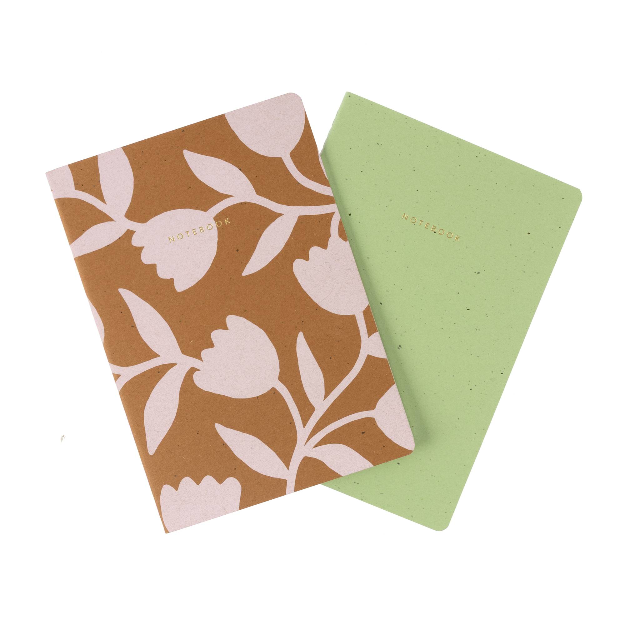 Pink Leaf Notebook 2 Pack