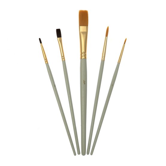 Assorted Wooden Brush Set 5 Pack