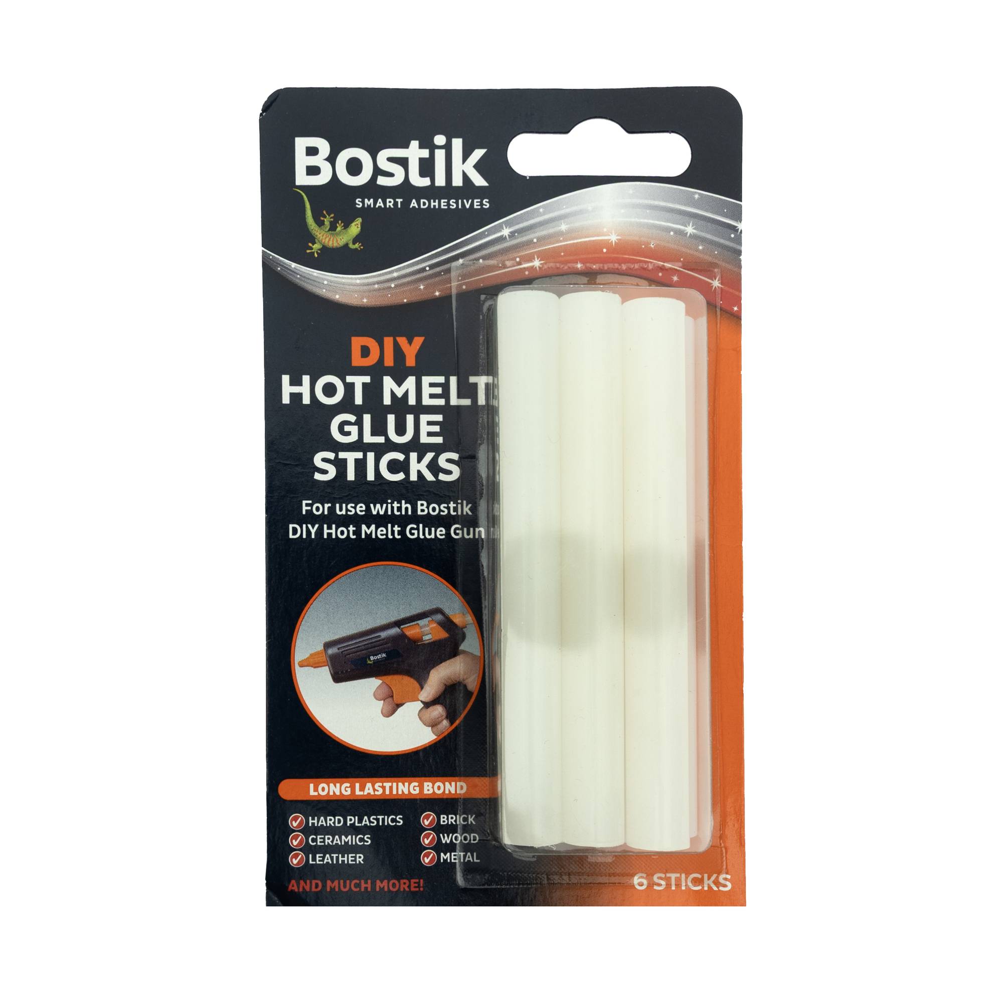 Bostik DIY Hot Melt Glue Sticks 11mm 6 Pack