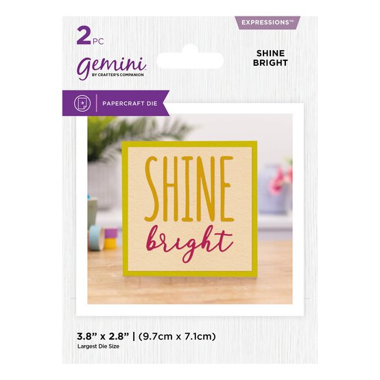 Gemini Shine Bright Die Set 2 Pieces