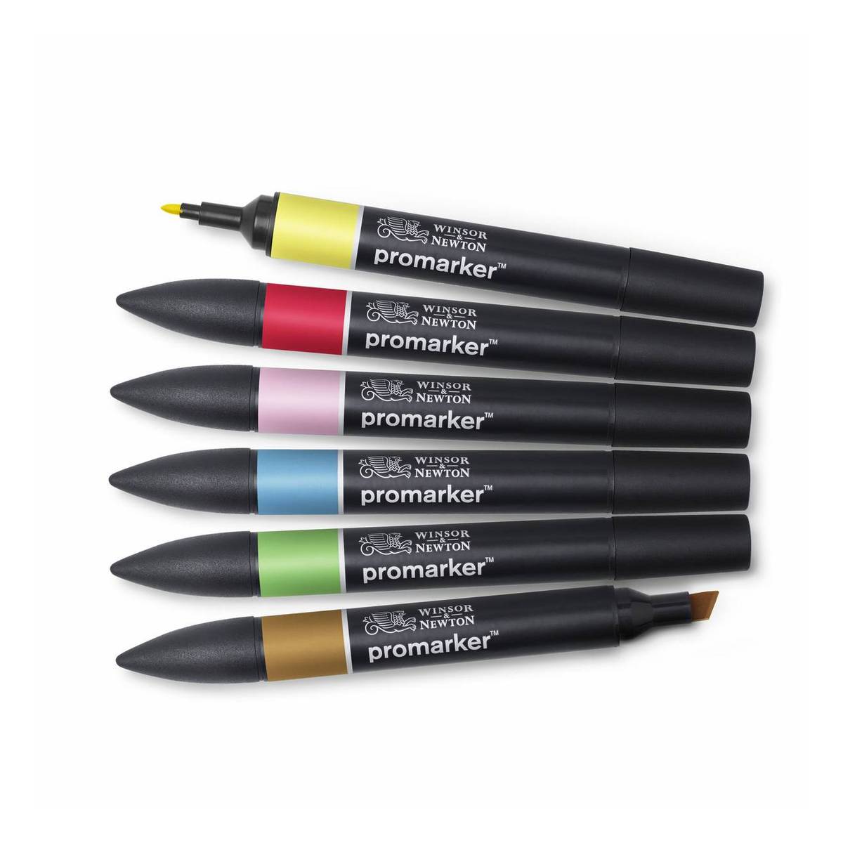 Winsor & Newton Mid Tone Promarkers 6 Pack