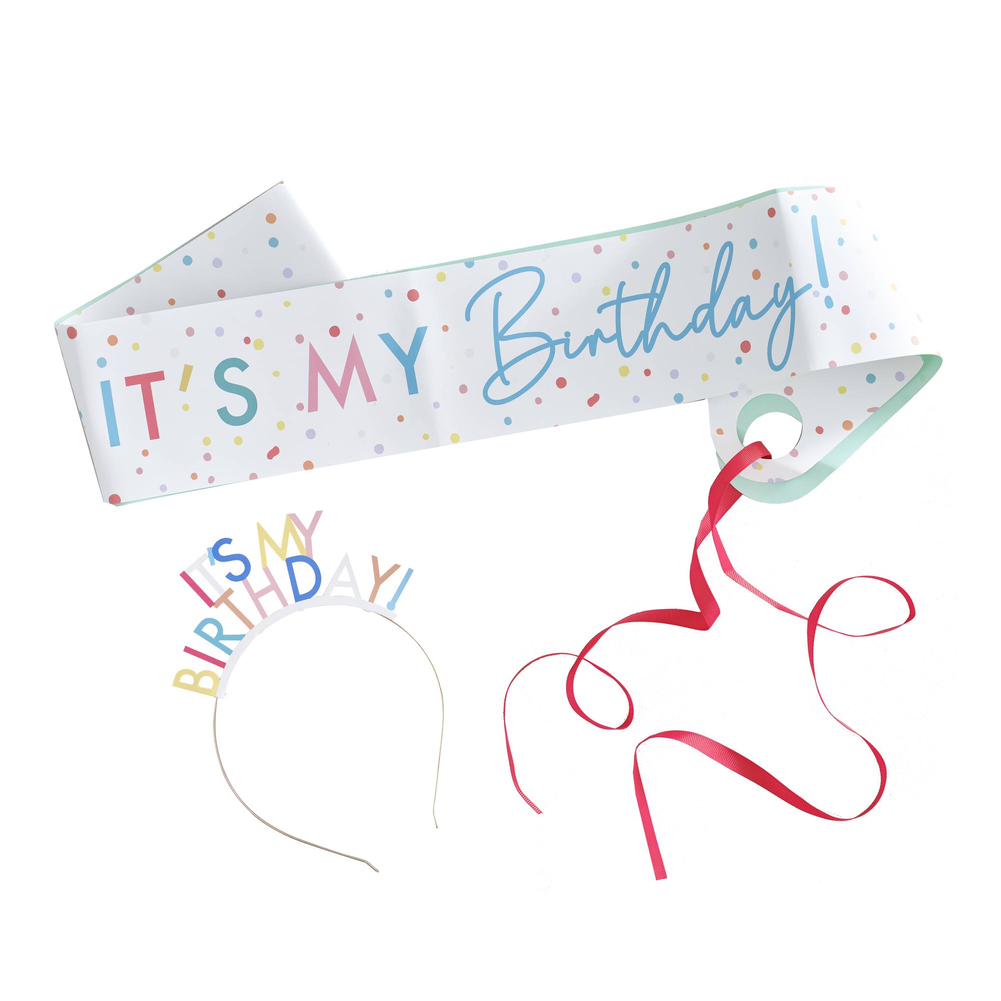 Ginger Ray Birthday Sash and Headband