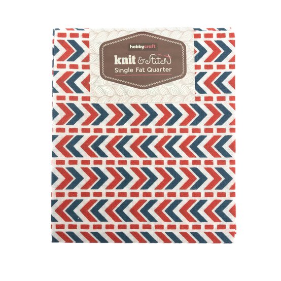 Pink Zigzag Single Cotton Fat Quarter