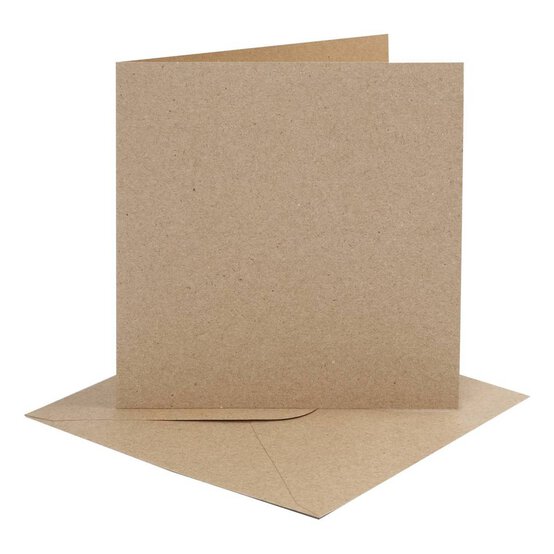 Natural Cards6 x 6 Inches 4 Pack