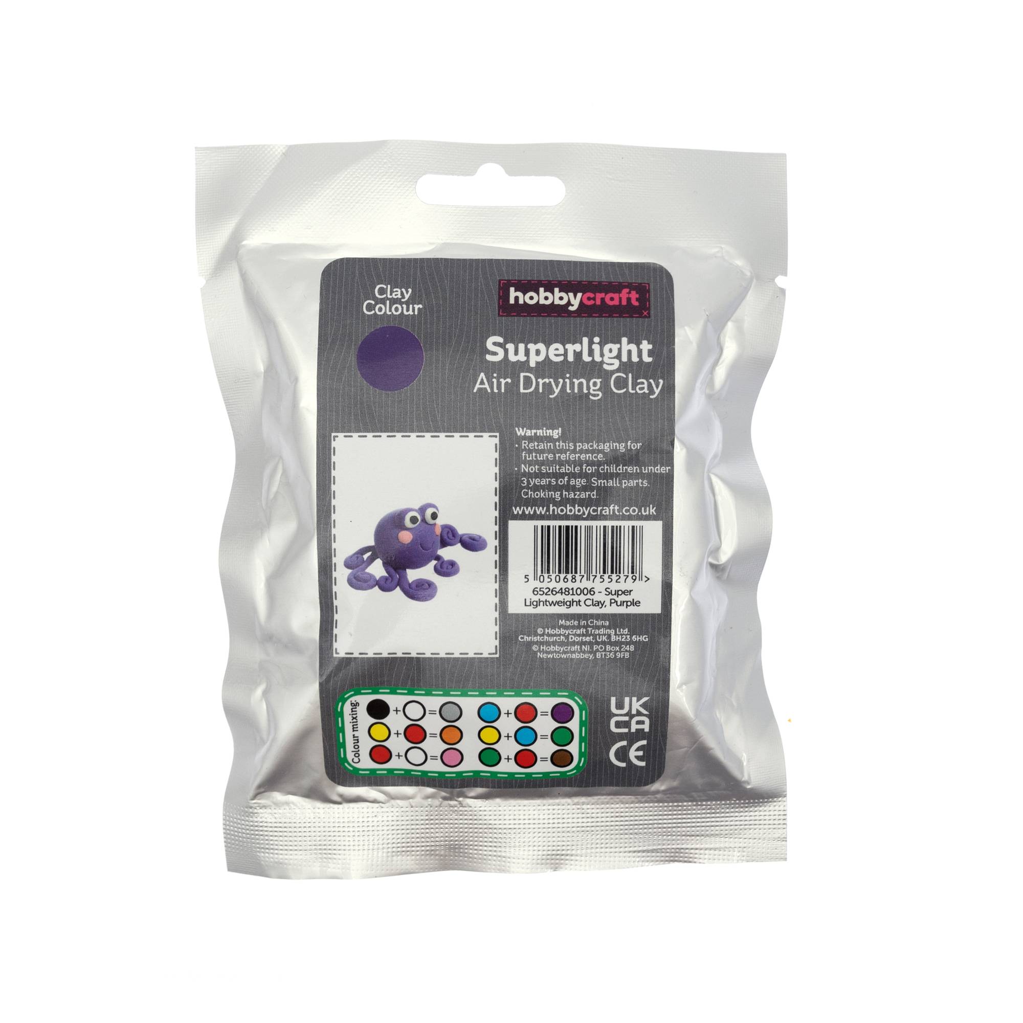 Purple Superlight Air Drying Clay 30g