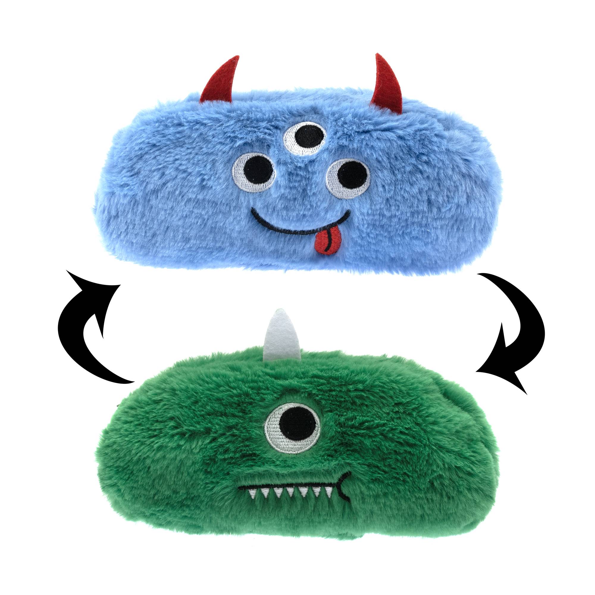 Reversible Plush Monster Pencil Case
