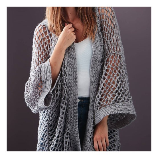 Knitcraft Open Work Kimono Digital Pattern 0125