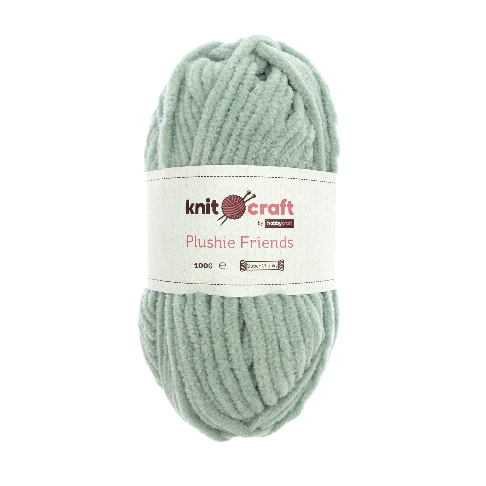 Knitcraft Grey Blue Plushie Friends Yarn 100g