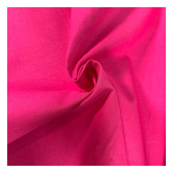 Fuchsia Cotton Homespun Fabric by the Metre