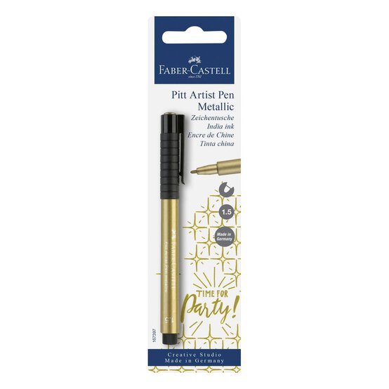 Faber-Castell Gold Metallic Pitt Artist Pen