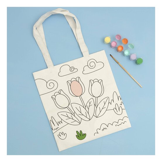 Paint Your Own Tulip Tote Bag Kit