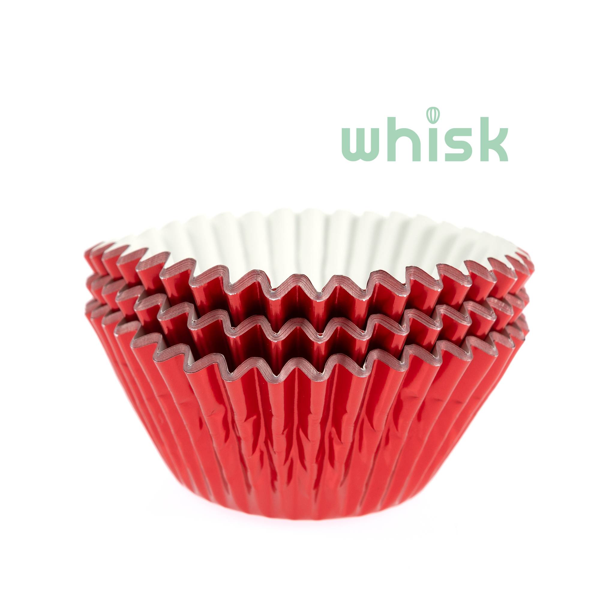 Whisk Red Foil Cupcake Cases 50 Pack