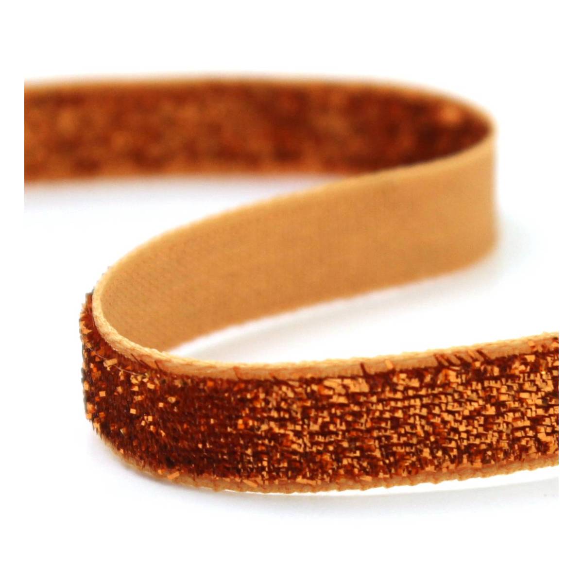 Metallic Old Gold Woven Sparkle Ribbon 10mm x 2.5m