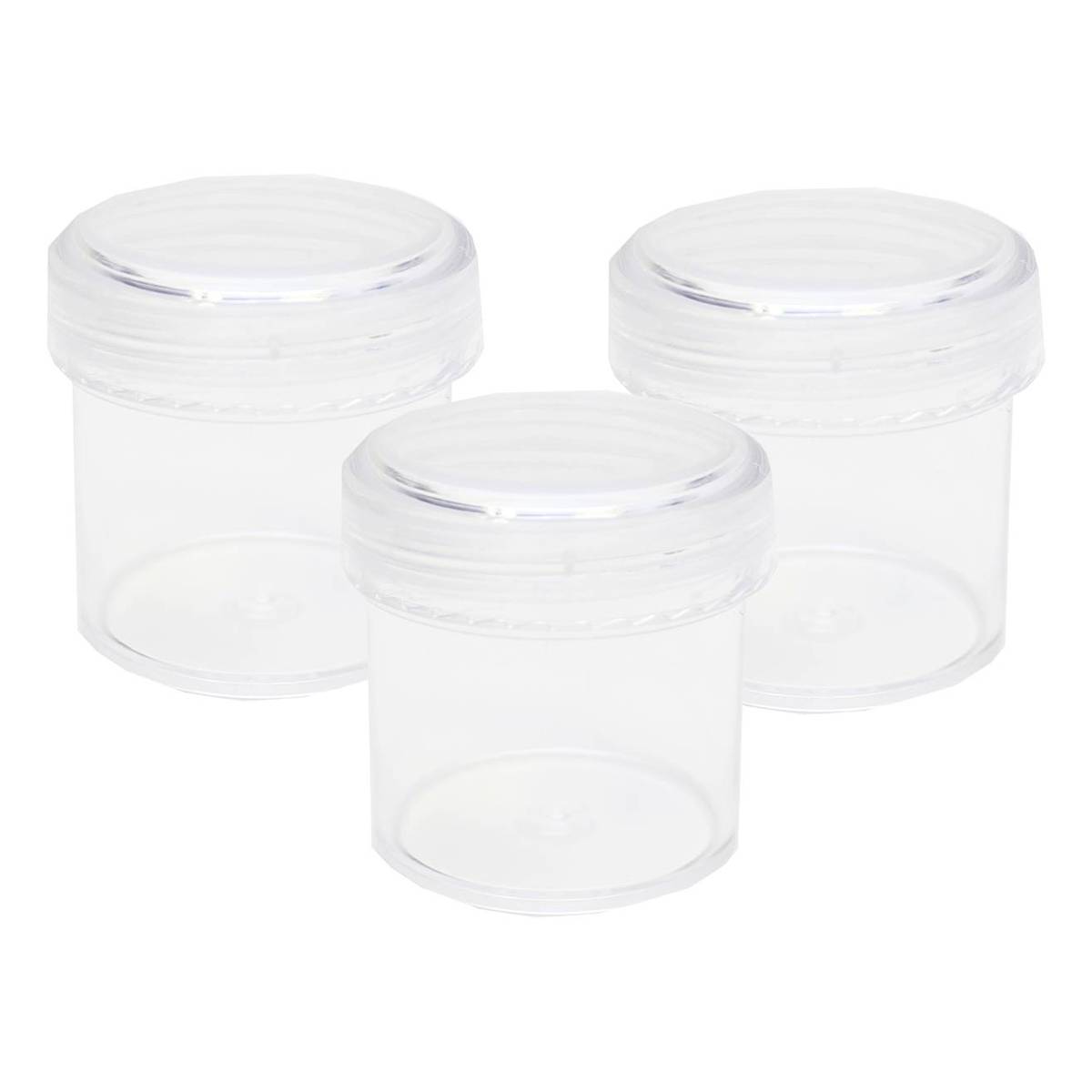 Clear Craft Storage Cups 3 Pack