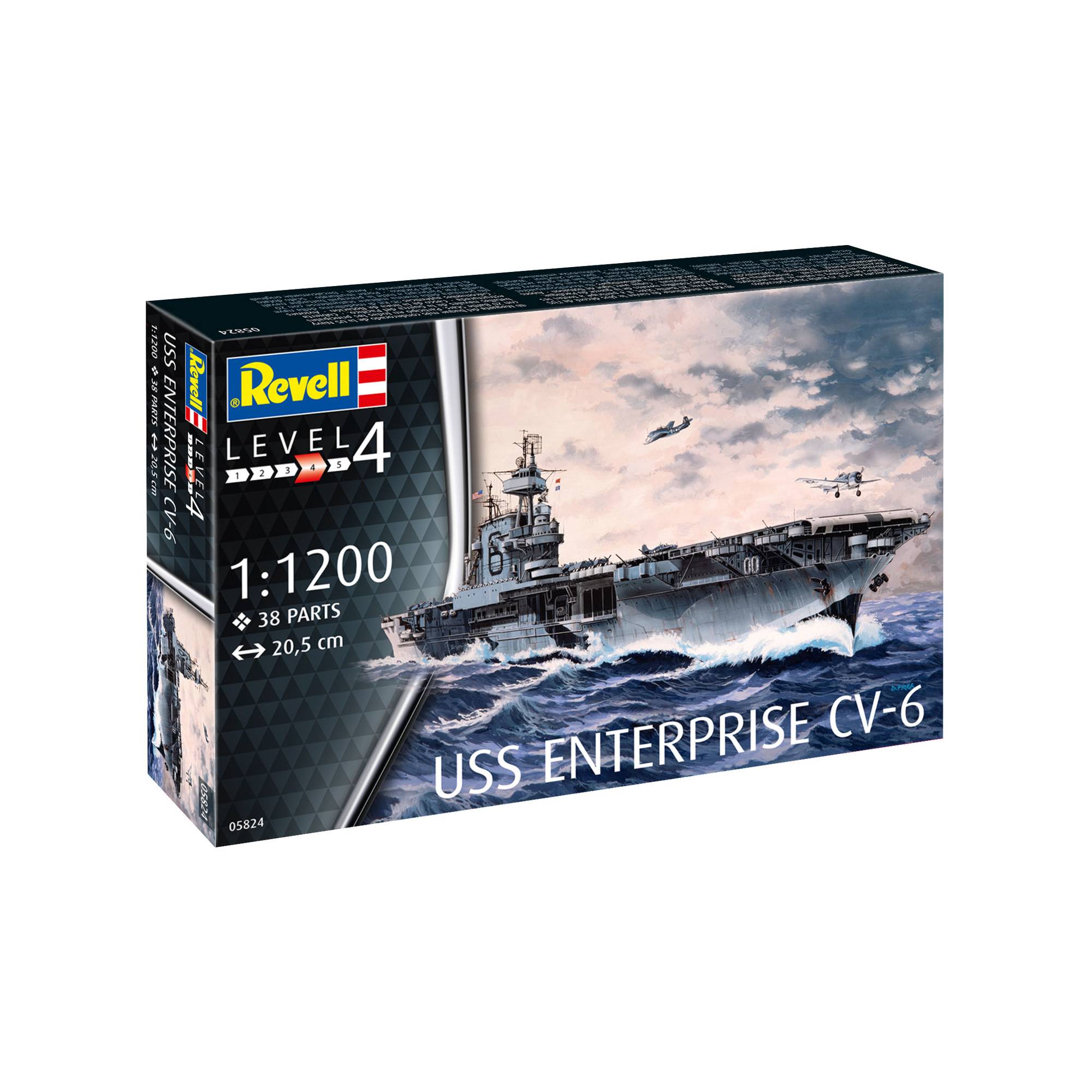 Revell USS Enterprise CV-6 Model Kit 1:1200