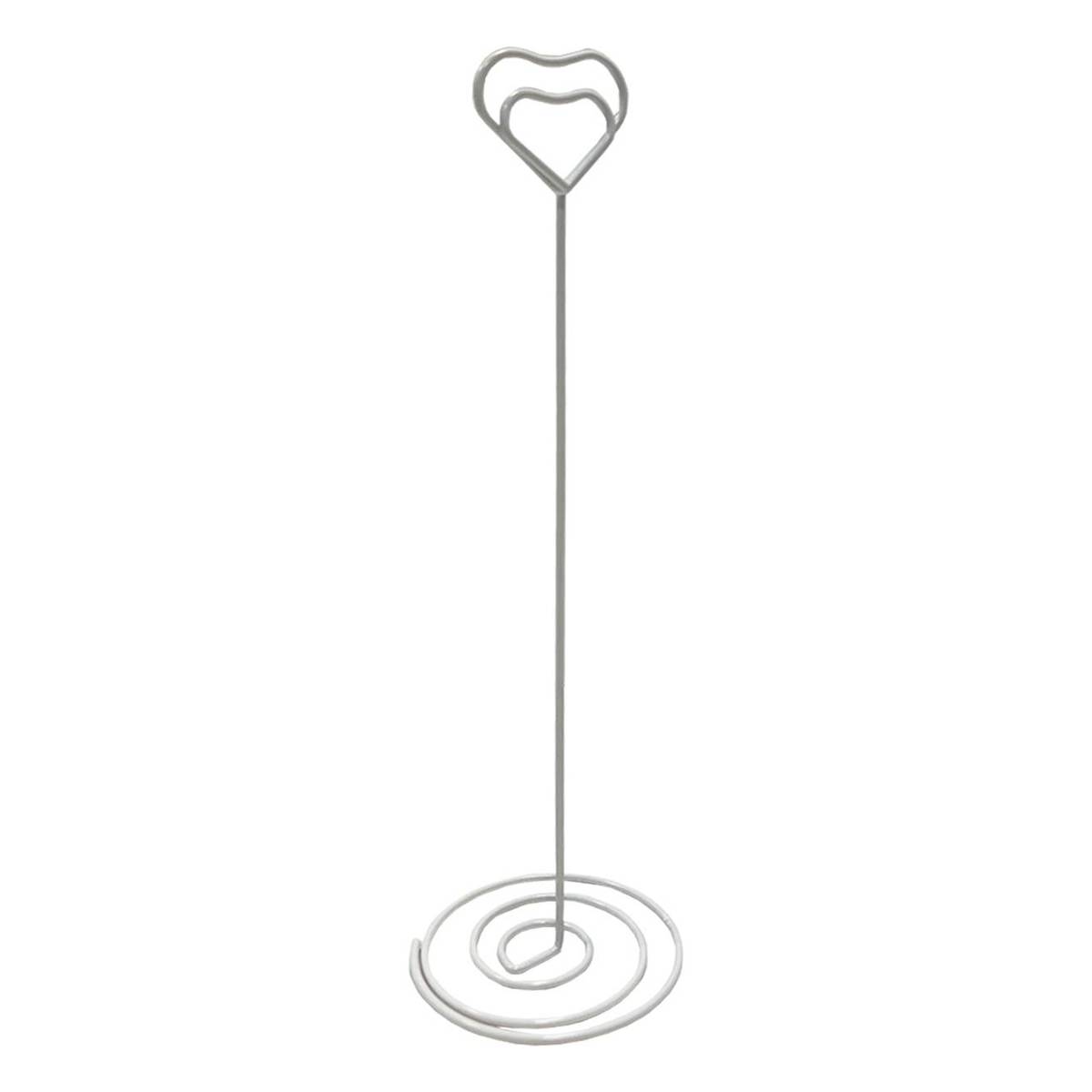 White Heart Table Number Stand