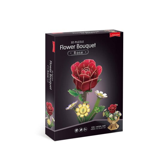 Rose Flower Bouquet 3D Puzzle