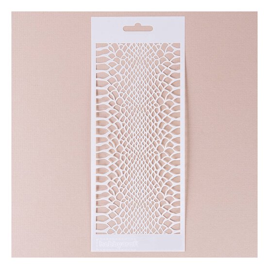 Snake Print Stencil 10cm x 25cm