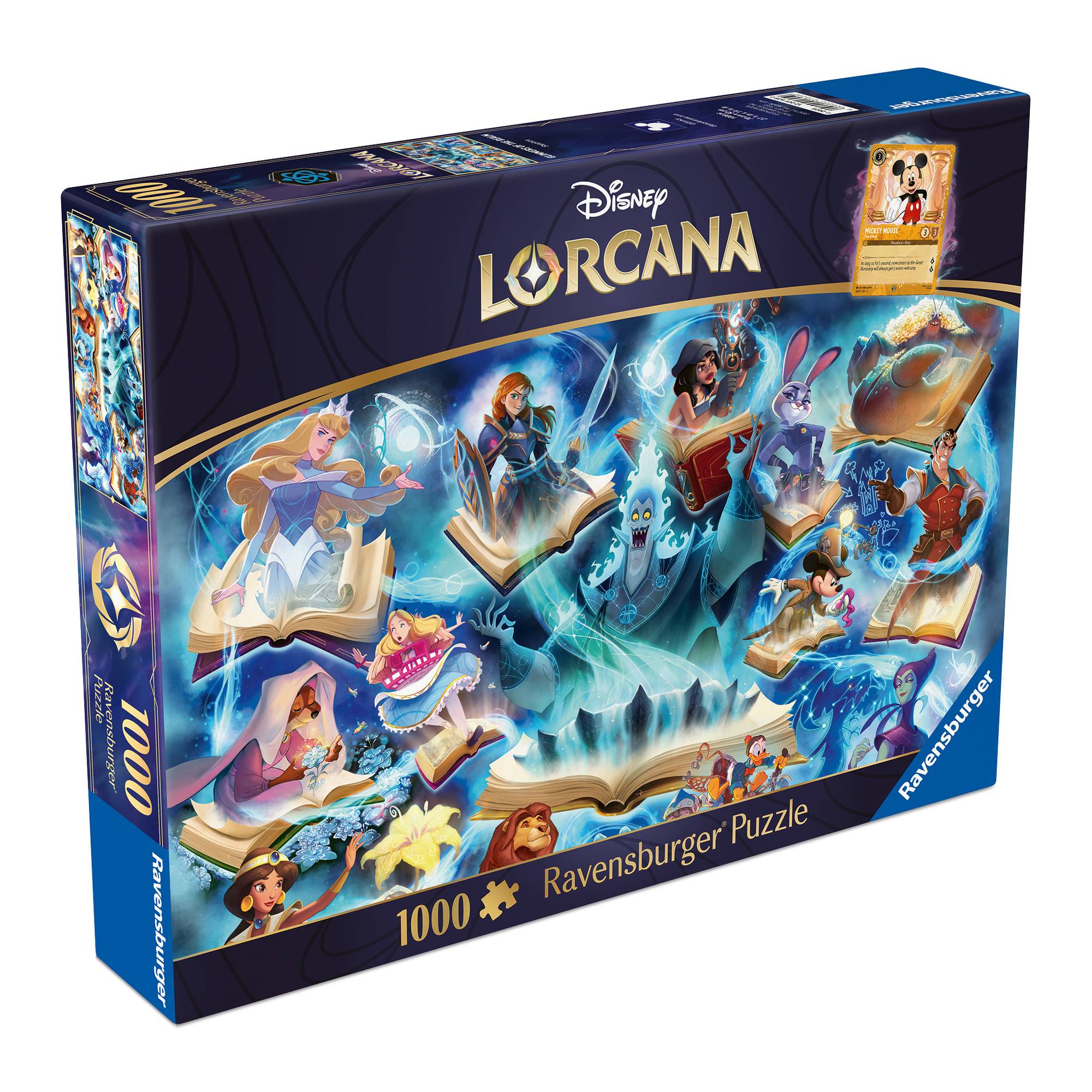 Disney Lorcana Glimmers of the Realm Sapphire Jigsaw Puzzle 1000 Pieces