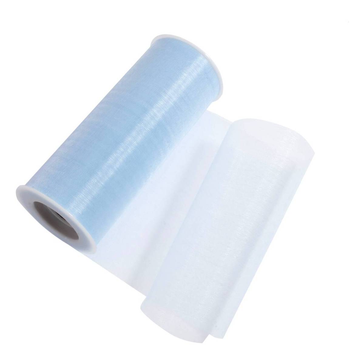 Pale Blue Organza Spool 15 cm x 23 m