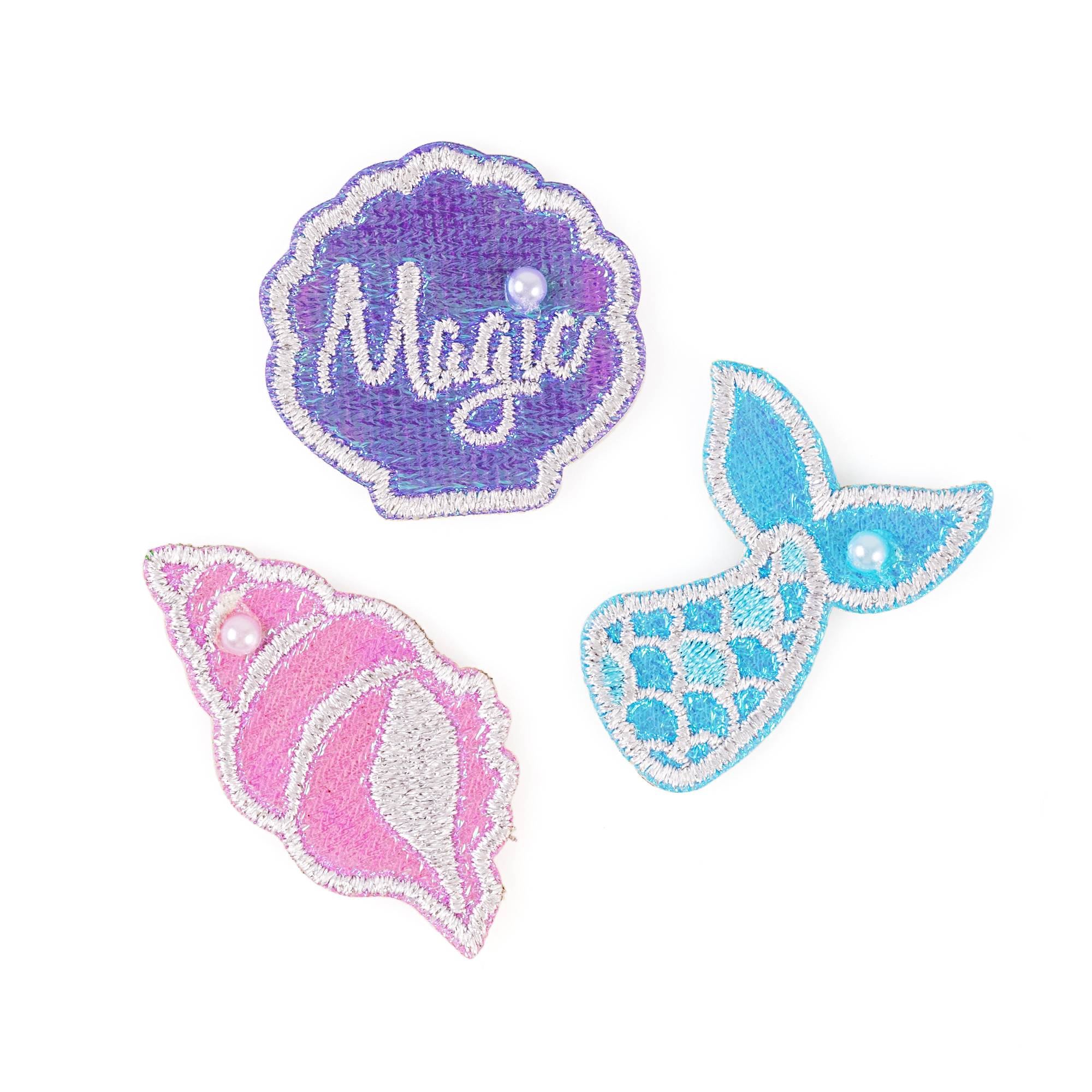Shell Iron-On Patches 3 Pack