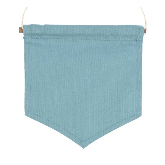 Pale Turquoise Canvas Banner 19cm x 22cm