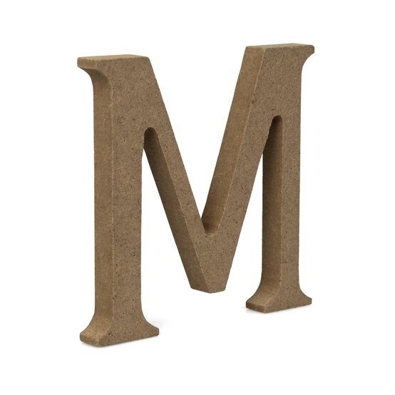 MDF Wooden Letter M 8cm