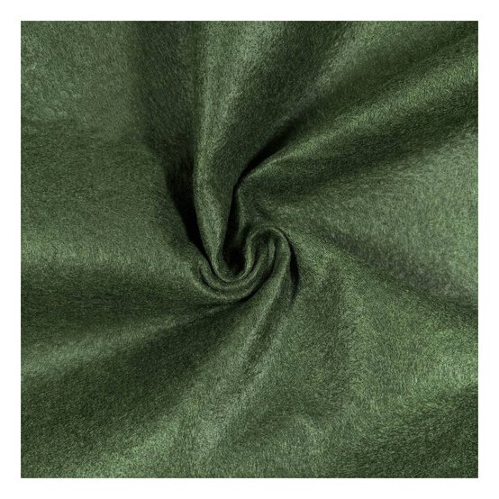 Olive Green Felt Fabric by the Metre