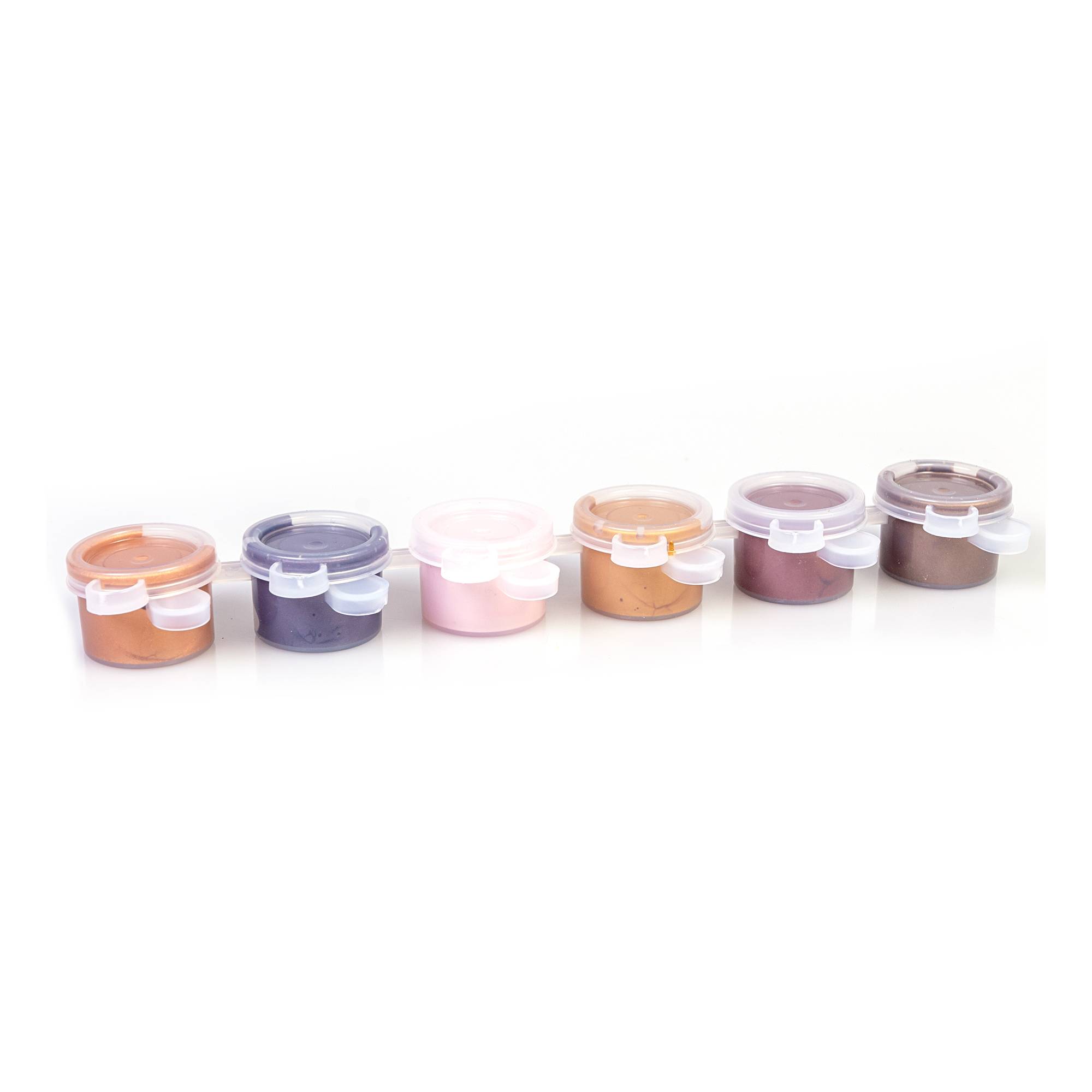 Pink and Gold Metallic Acrylic Craft Paints 5ml 6 Pack