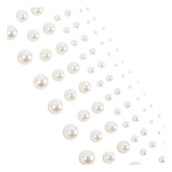Assorted Adhesive Pearls 108 Pack