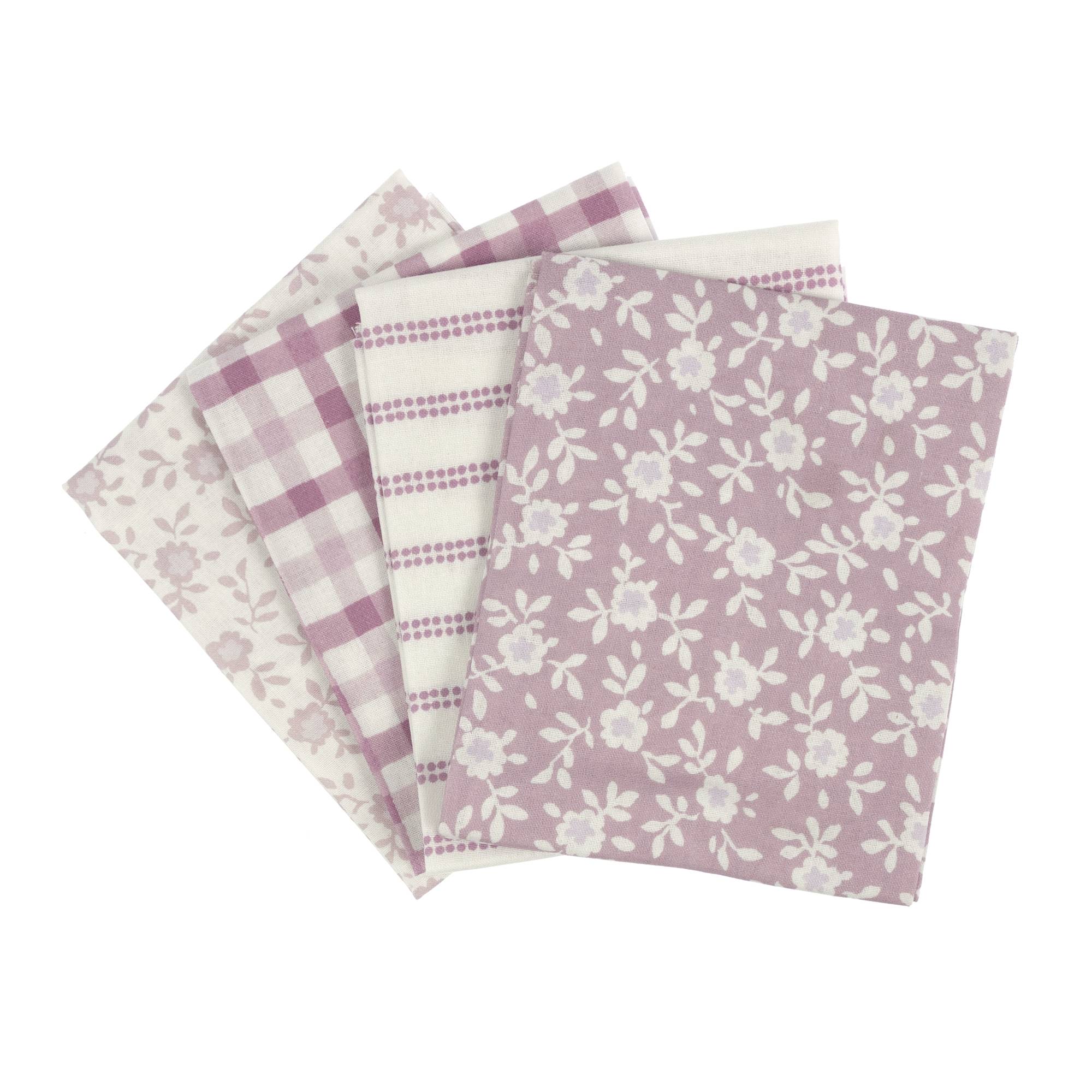 Laura Ashley Pink Blossom Hideaway Fat Quarters 4 Pack