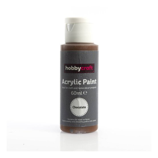 Chocolate Acrylic Craft Paint 60ml