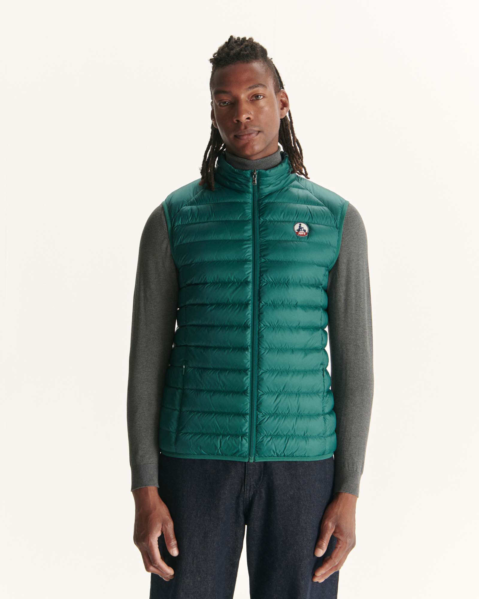 Sleeveless down jacket Dark green Tom