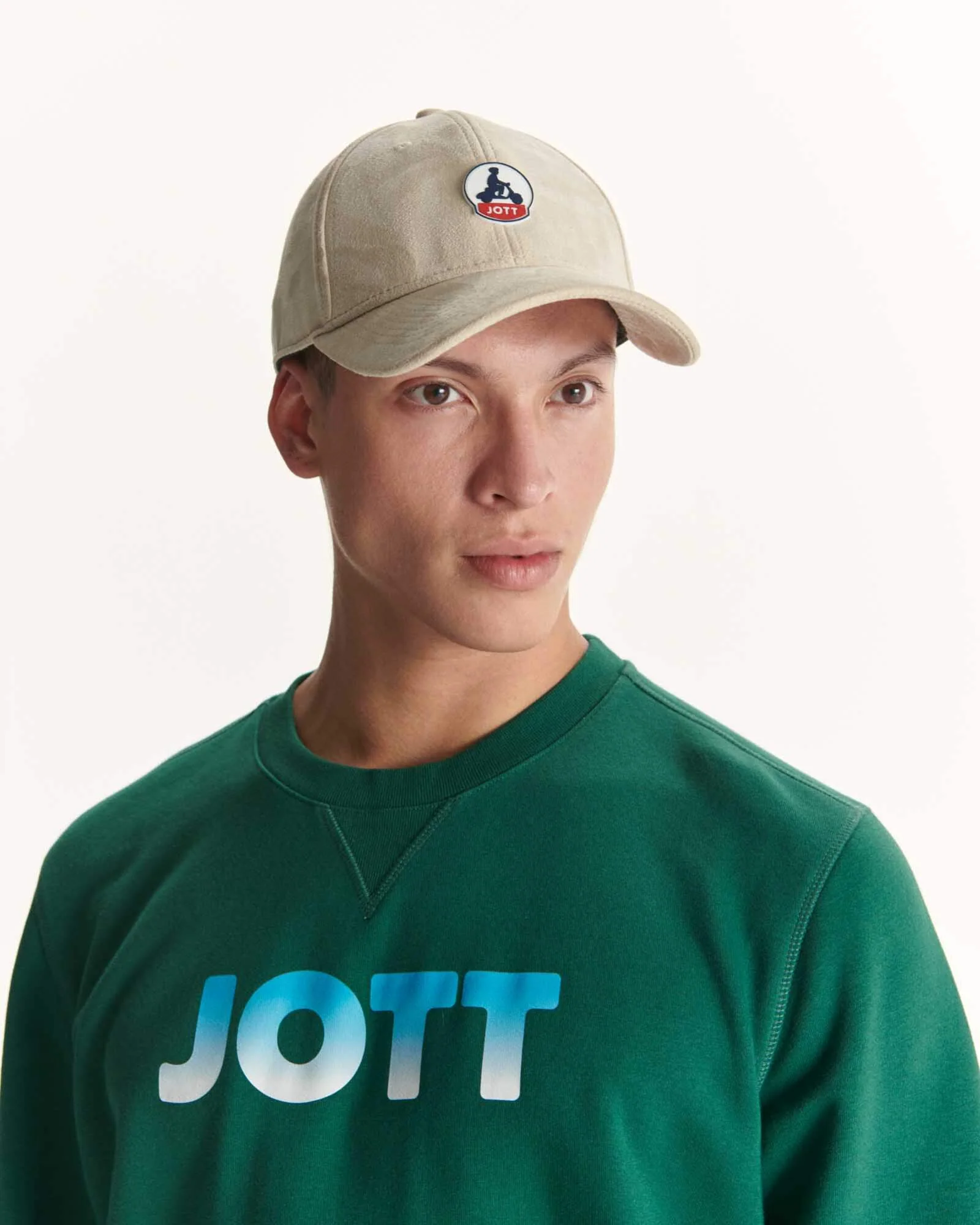 Peach skin effect cap Beige Sky