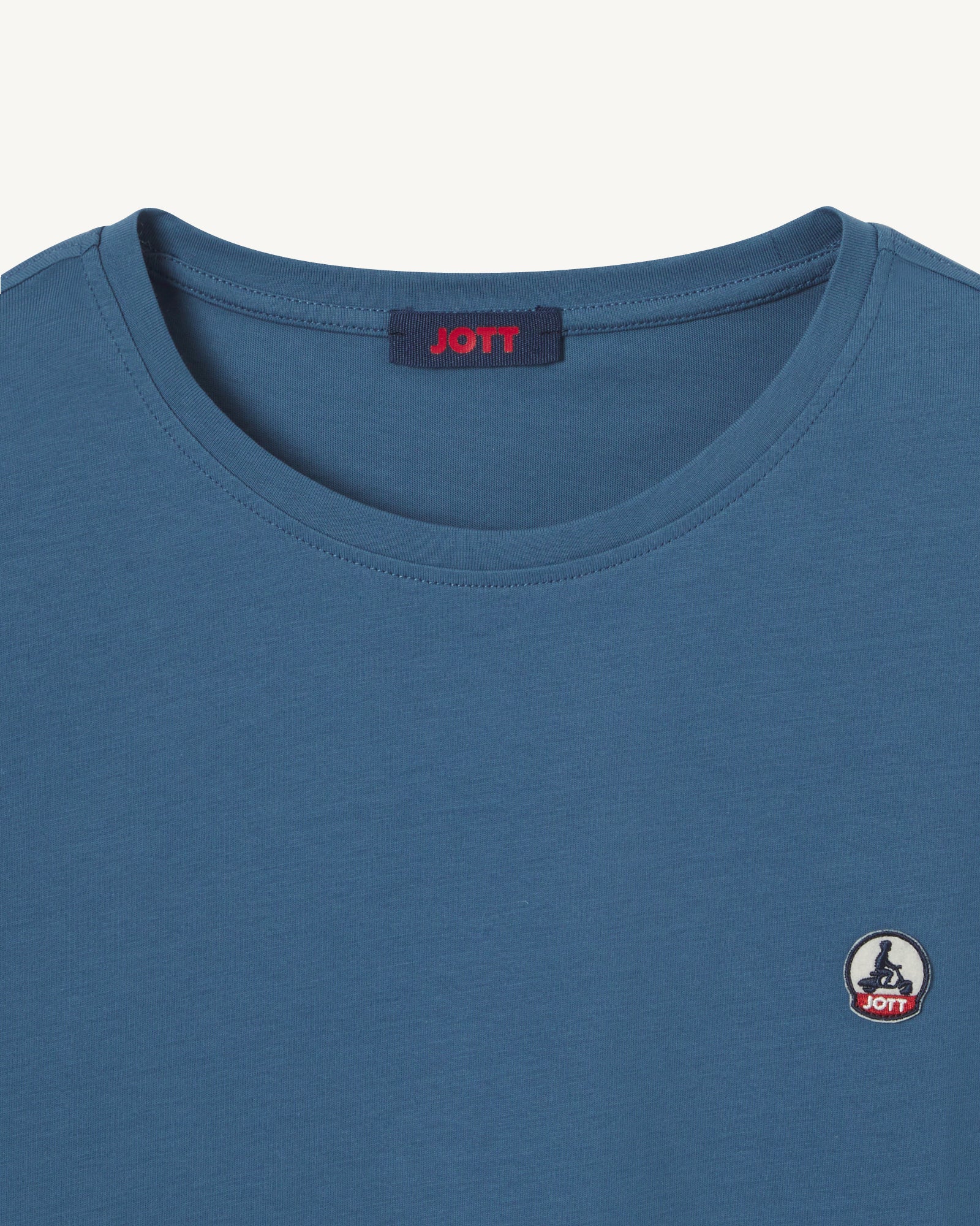 Organic cotton T-shirt Pietro blue jeans