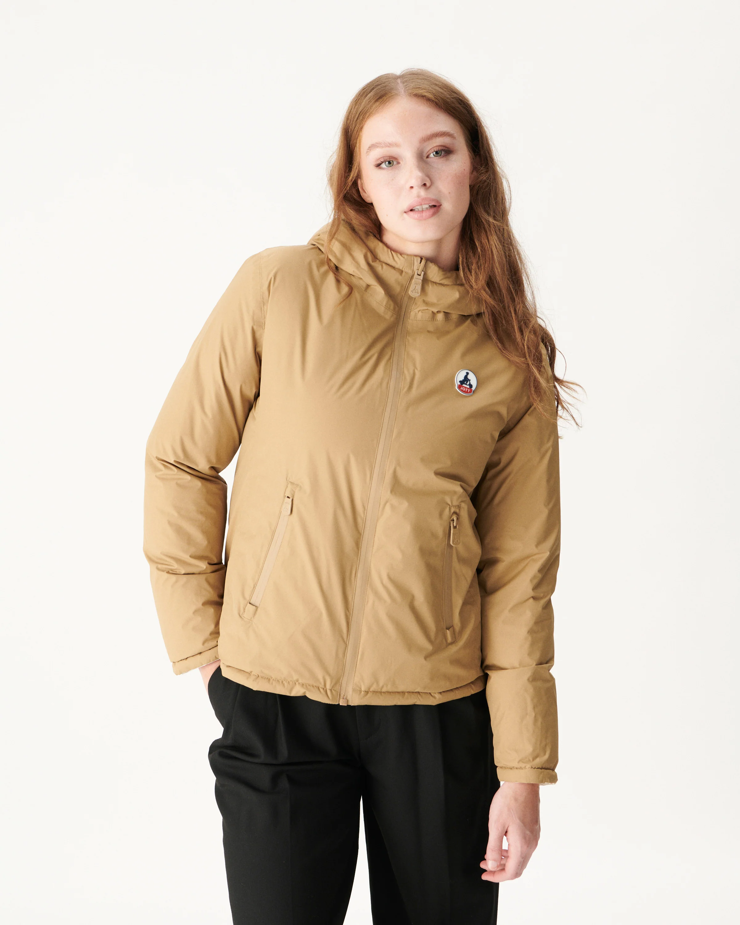 Reversible Great Cold Down Jacket Beige/Ecru Victoria