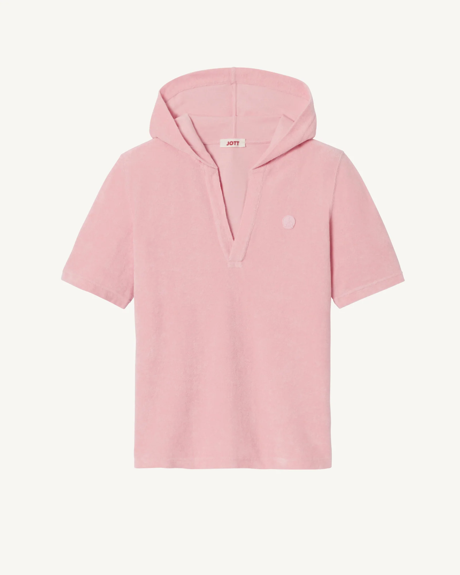 Peach pink hooded T-shirt Vilanova