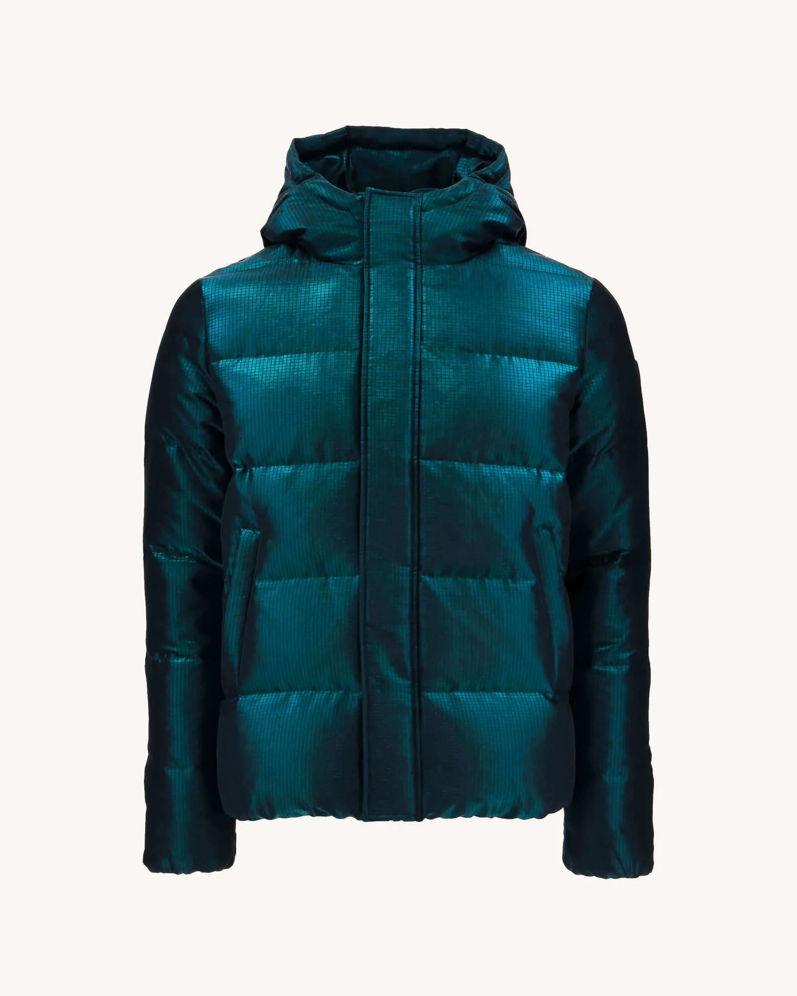 Down jacket Grand Froid Christmas blue Happy