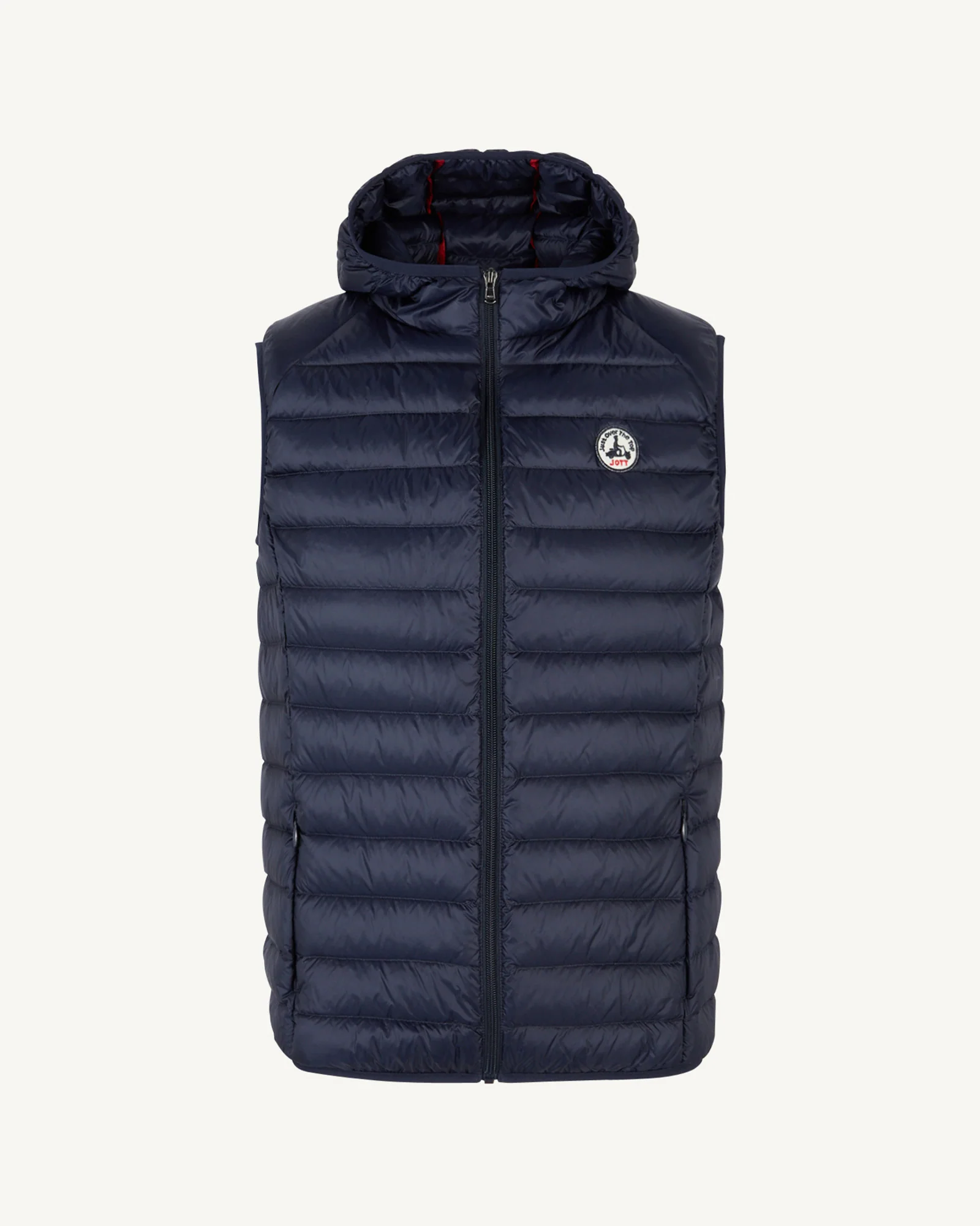 Marine Pat hooded Sleeveless down jacket