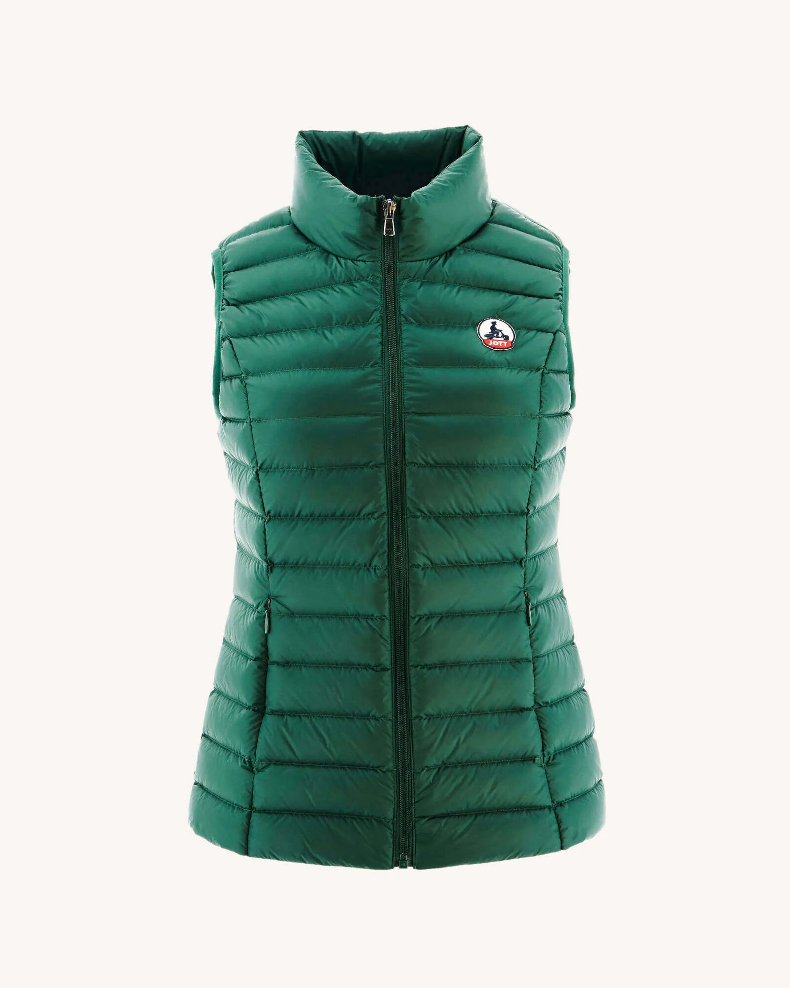 Sleeveless light down jacket Dark green Seda